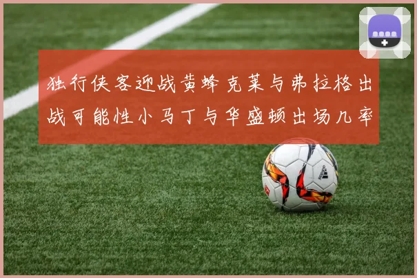 独行侠客迎战黄蜂克莱与弗拉格出战可能性小马丁与华盛顿出场几率高